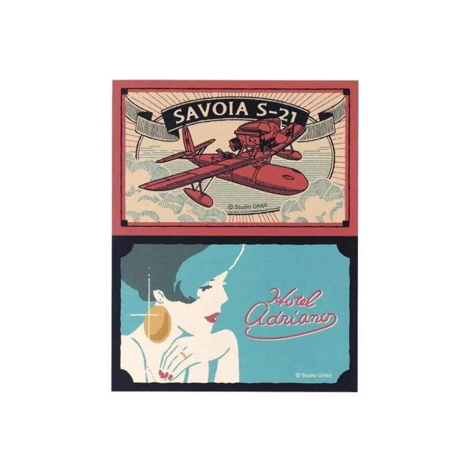 Maison Ghibli Retro Stickers Savoia & Gina - Porco Rosso- Small Equipment