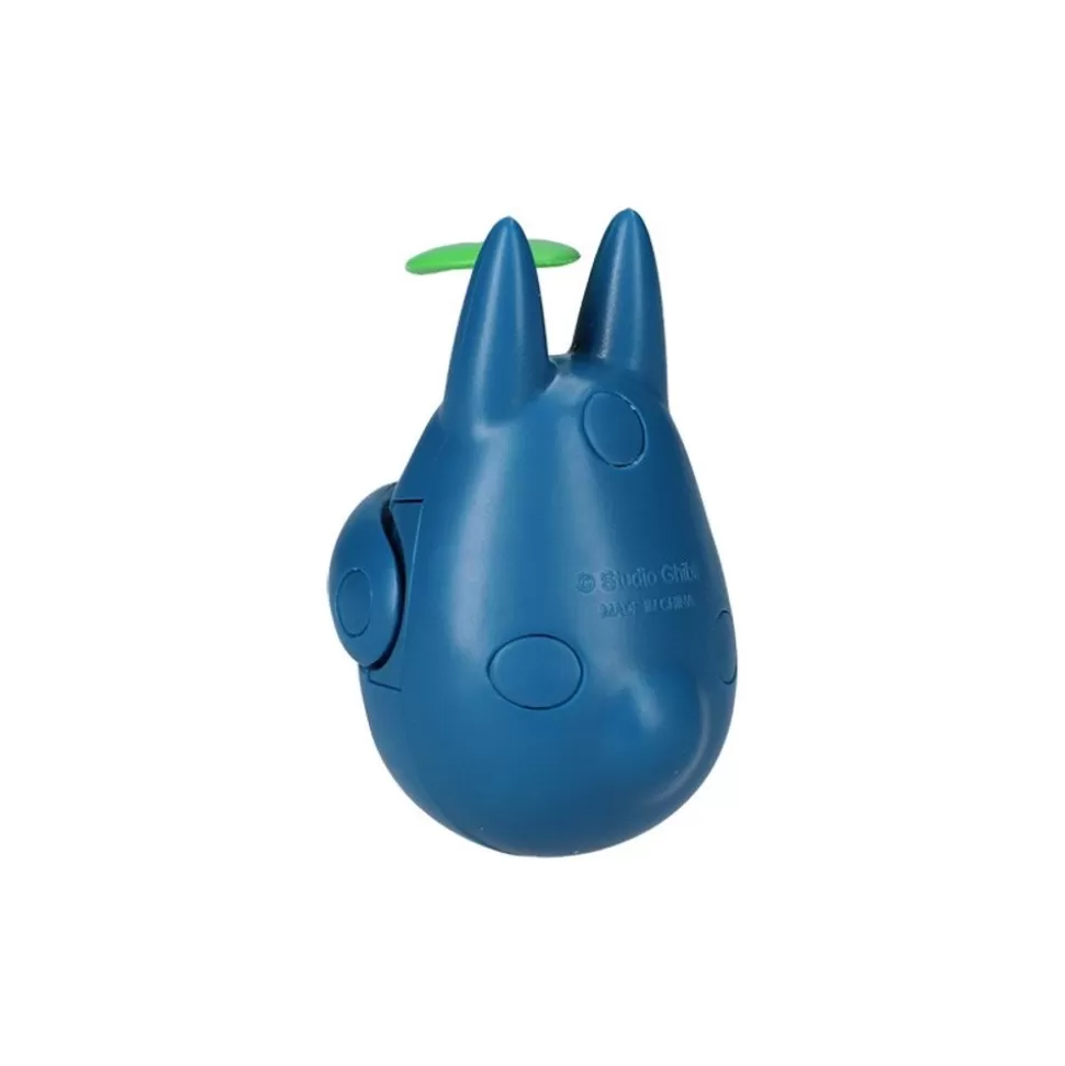 Maison Ghibli Round Bottomed Figurine Middle Totoro With Leaf - My Neighbor Totoro- Toys