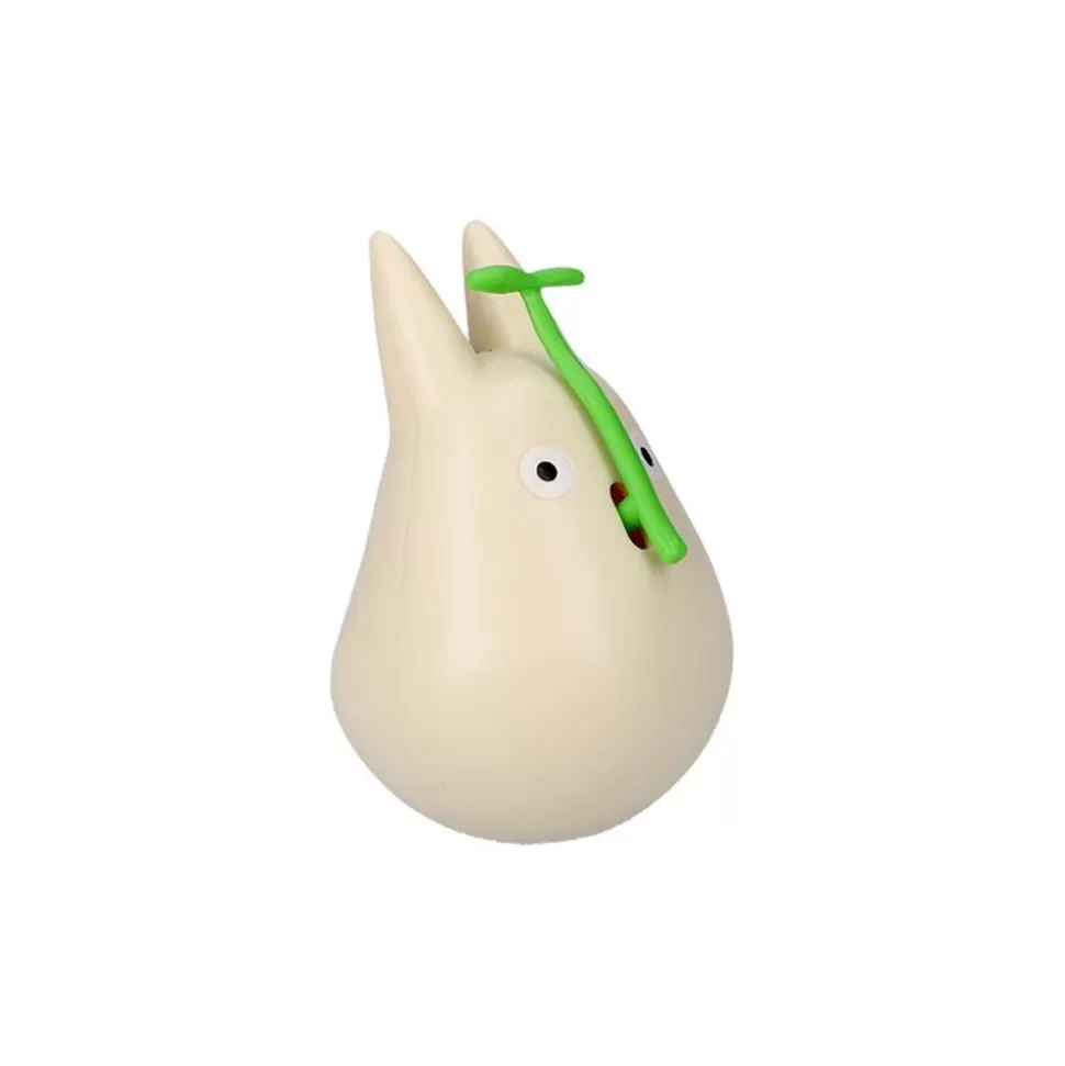 Maison Ghibli Round Bottomed Figurine Small Totoro With Leaf - My Neighbor Totoro- Toys
