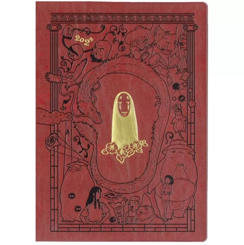 Maison Ghibli 2022 Schedule Diary Faux Leather No Face - Spirited Away- Schedule Diaries And Calendars