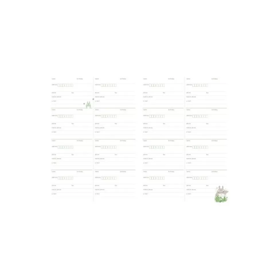 Maison Ghibli 2022 Schedule Diary Faux Leather Totoro And Leaves - My Neighbor Toro- Schedule Diaries And Calendars