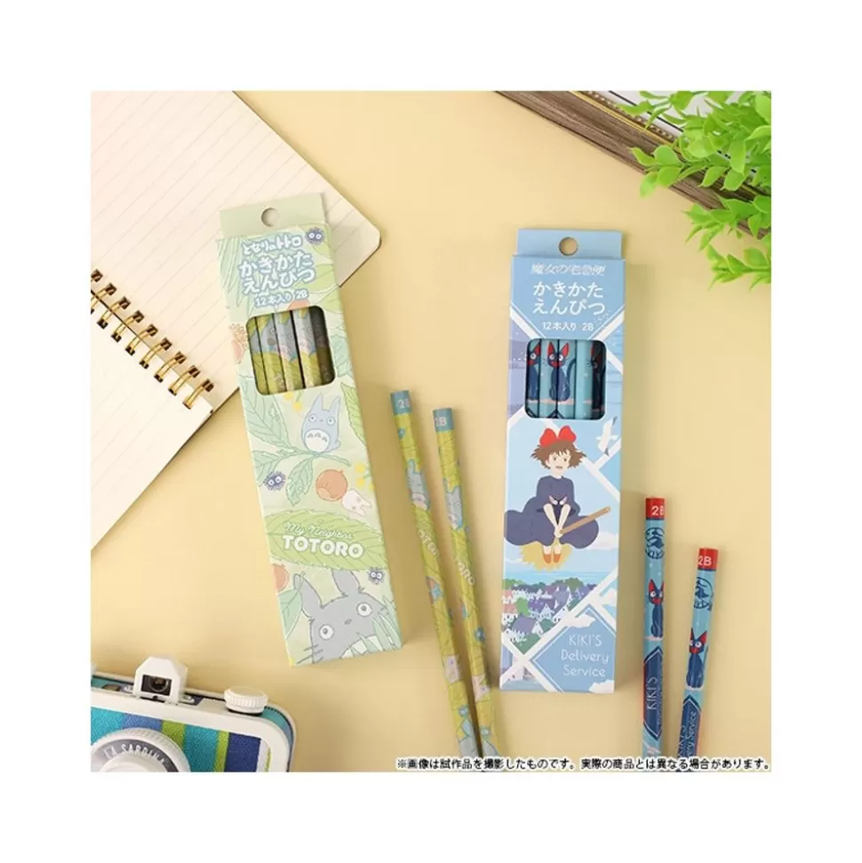 Maison Ghibli Set Of 12 2B Pencils Flying Kiki - Kiki'S Delivery Service- Writing