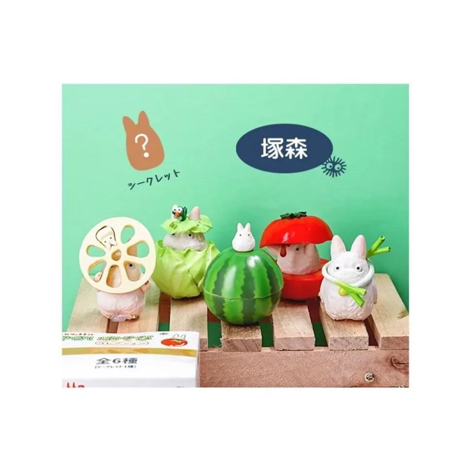 Maison Ghibli Small Totoro & Vegetables Collect Of 6 Figurines - My Neighbor Totoro- Figurines