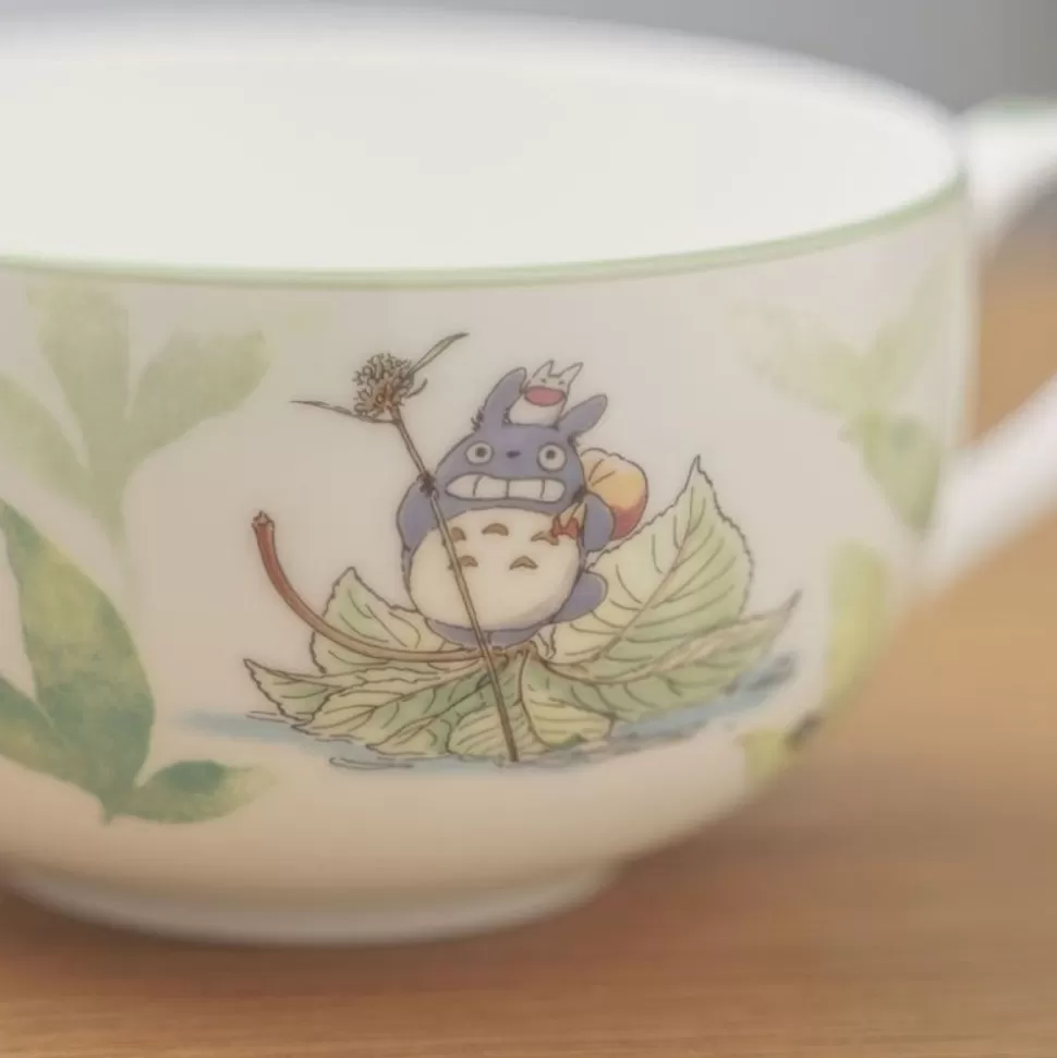 Maison Ghibli Soup Mug Totoro On A Leaf - My Neighbor Totoro- Kitchenware