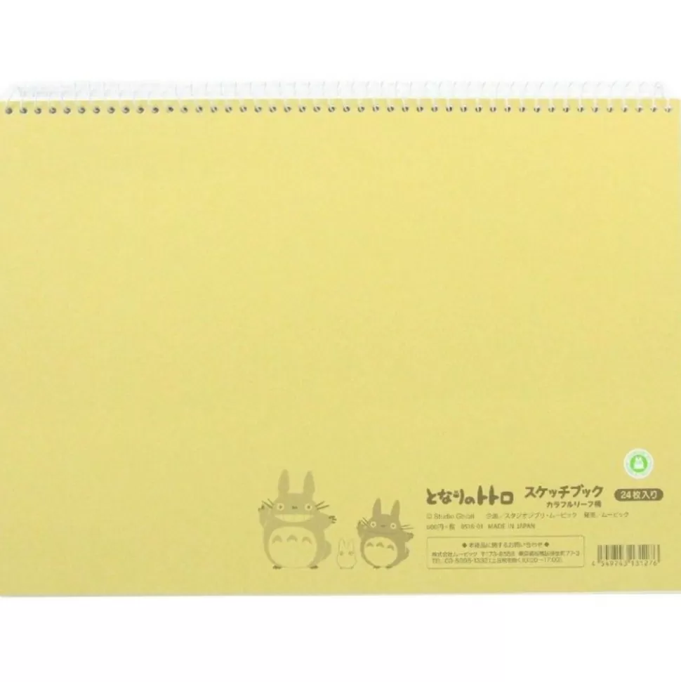 Maison Ghibli Spiral Notebook Colorful Leaf Pattern Totoro - My Neighbor Totoro- Notebooks And Notepads