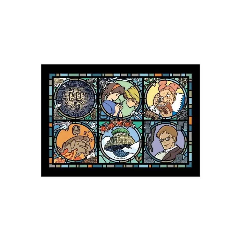 Maison Ghibli Stained Glass Puzzle 208P - Castle In The Sky- Jigsaw Puzzle