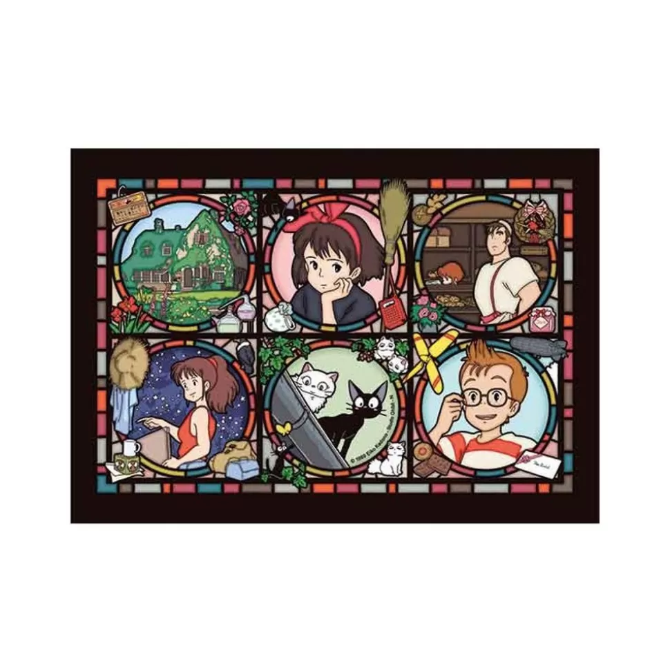 Maison Ghibli Stained Glass Puzzle 208P Characters Gallery - Kiki'S Delivery Servic- Jigsaw Puzzle