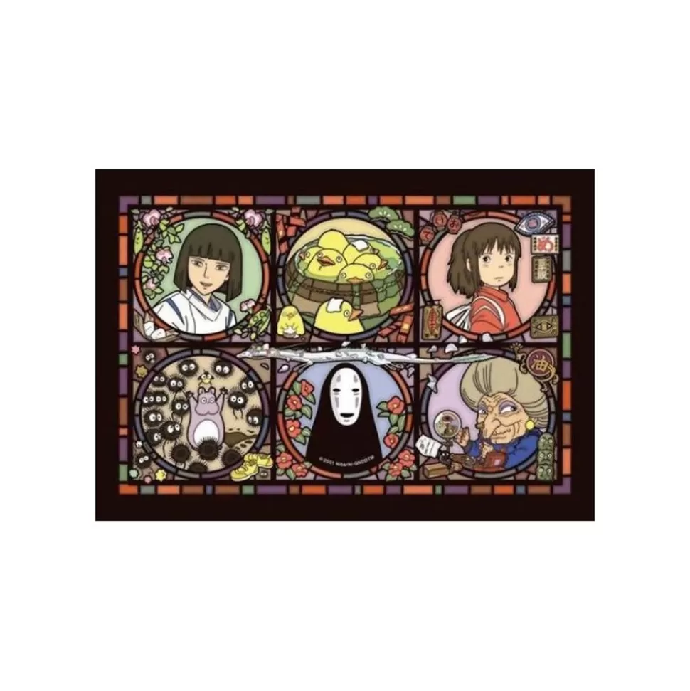 Maison Ghibli Stained Glass Puzzle 208P No Face - Spirited Away- Jigsaw Puzzle