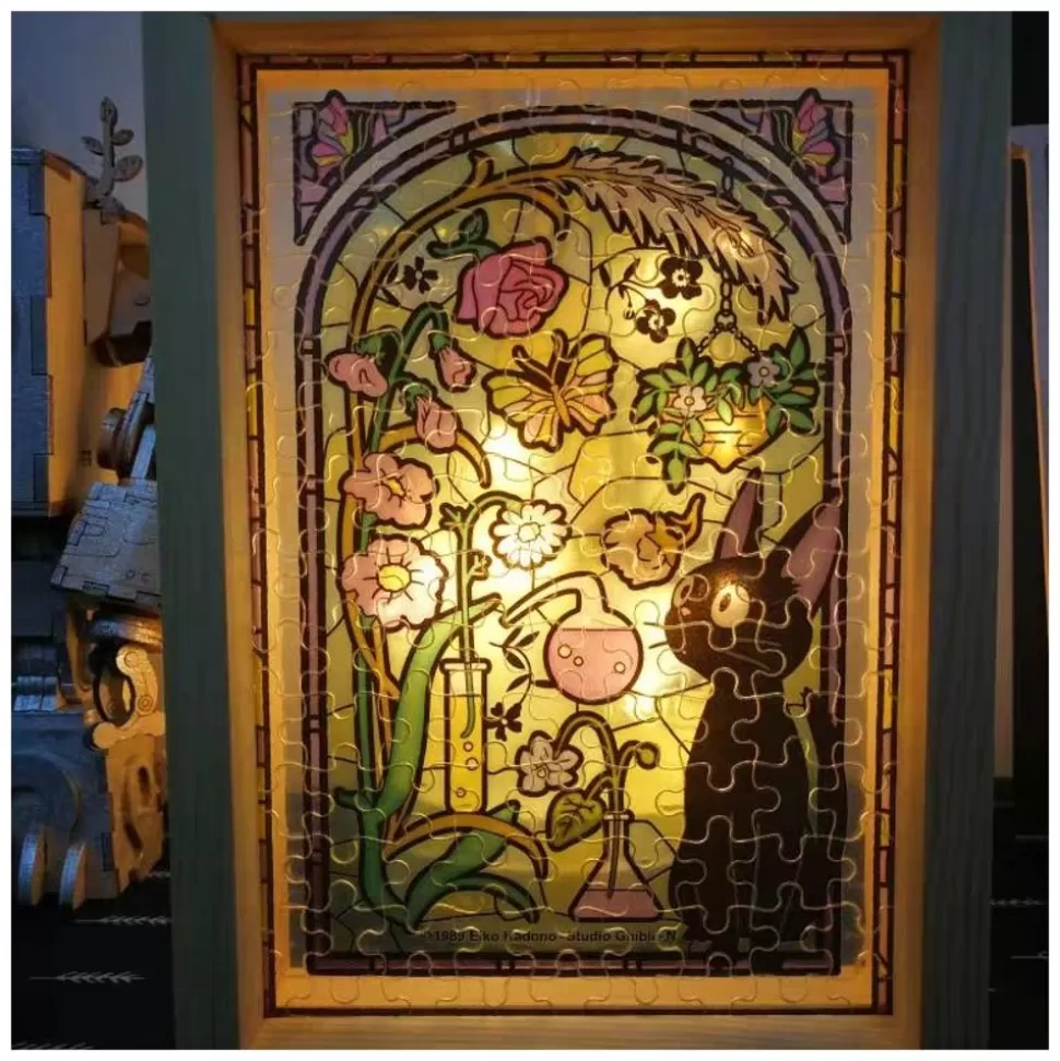Maison Ghibli Stained Glass Puzzle 126P Ponyo Under The Sea - Ponyo On The Cliff- Jigsaw Puzzle