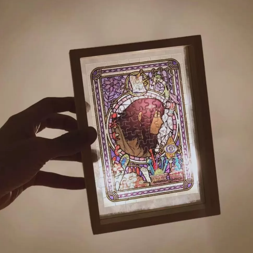 Maison Ghibli Stained Glass Puzzle 126P Ponyo Under The Sea - Ponyo On The Cliff- Jigsaw Puzzle