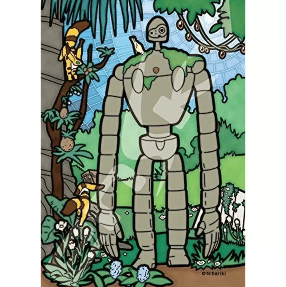 Maison Ghibli Stained Glass Puzzle 126P Robot Gardener - Castle In The Sky- Jigsaw Puzzle