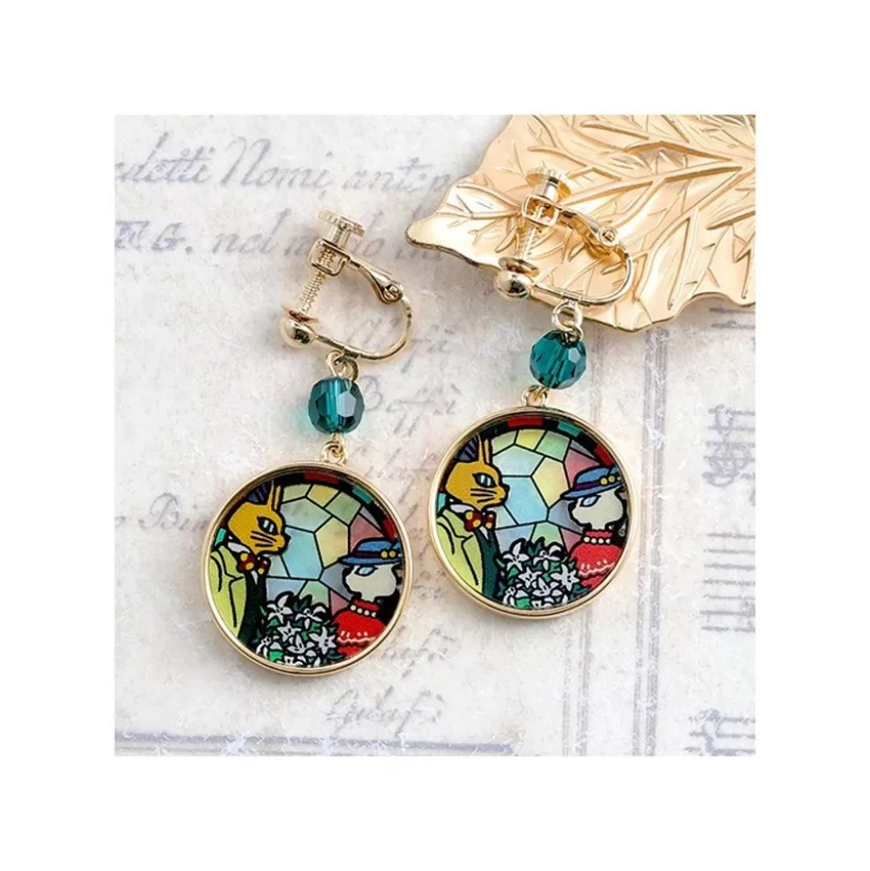 Maison Ghibli Stained Glass Series - Earrings Louise&Baron -Whisper Of The Heart- Jewellery