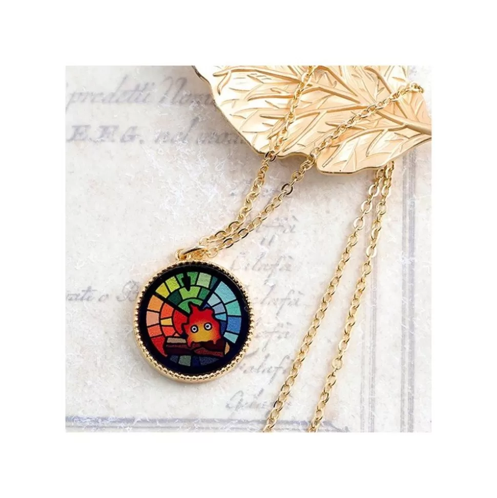 Maison Ghibli Stained Glass Series - Pendant Calcifer-Howl'S Moving Castle- Jewellery