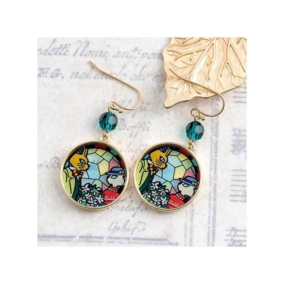 Maison Ghibli Stained Glass Series - Pierced Earrings - Whisper Of The Heart- Jewellery