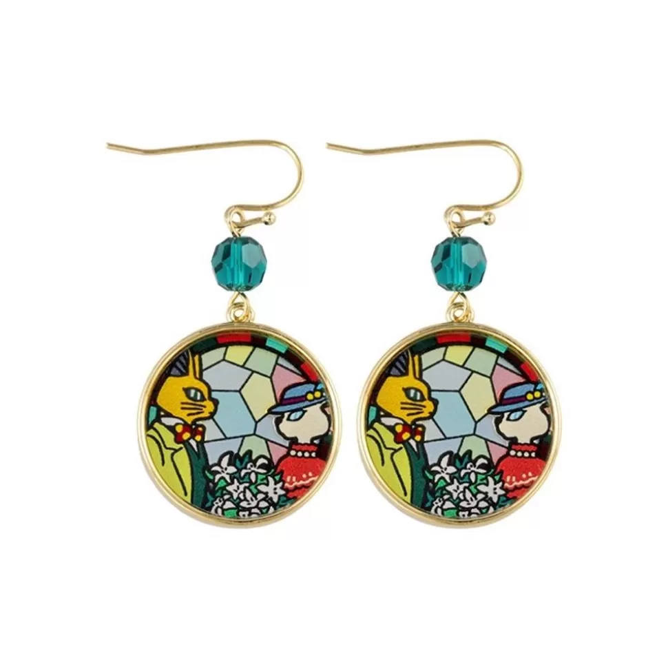 Maison Ghibli Stained Glass Series - Pierced Earrings - Whisper Of The Heart- Jewellery