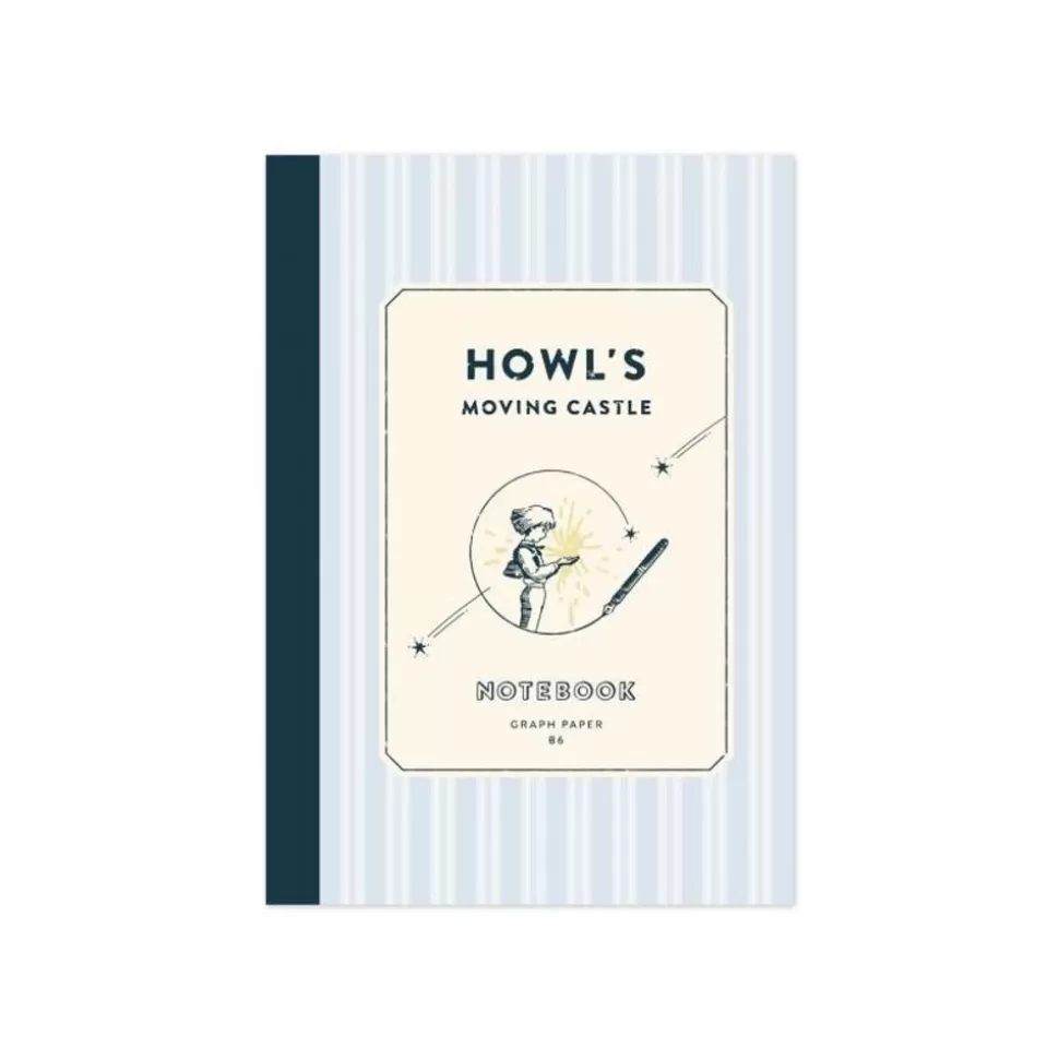 Maison Ghibli Stripes Notebook 12,8 X 18,2 Cm - Howl'S Moving Castle- Notebooks And Notepads