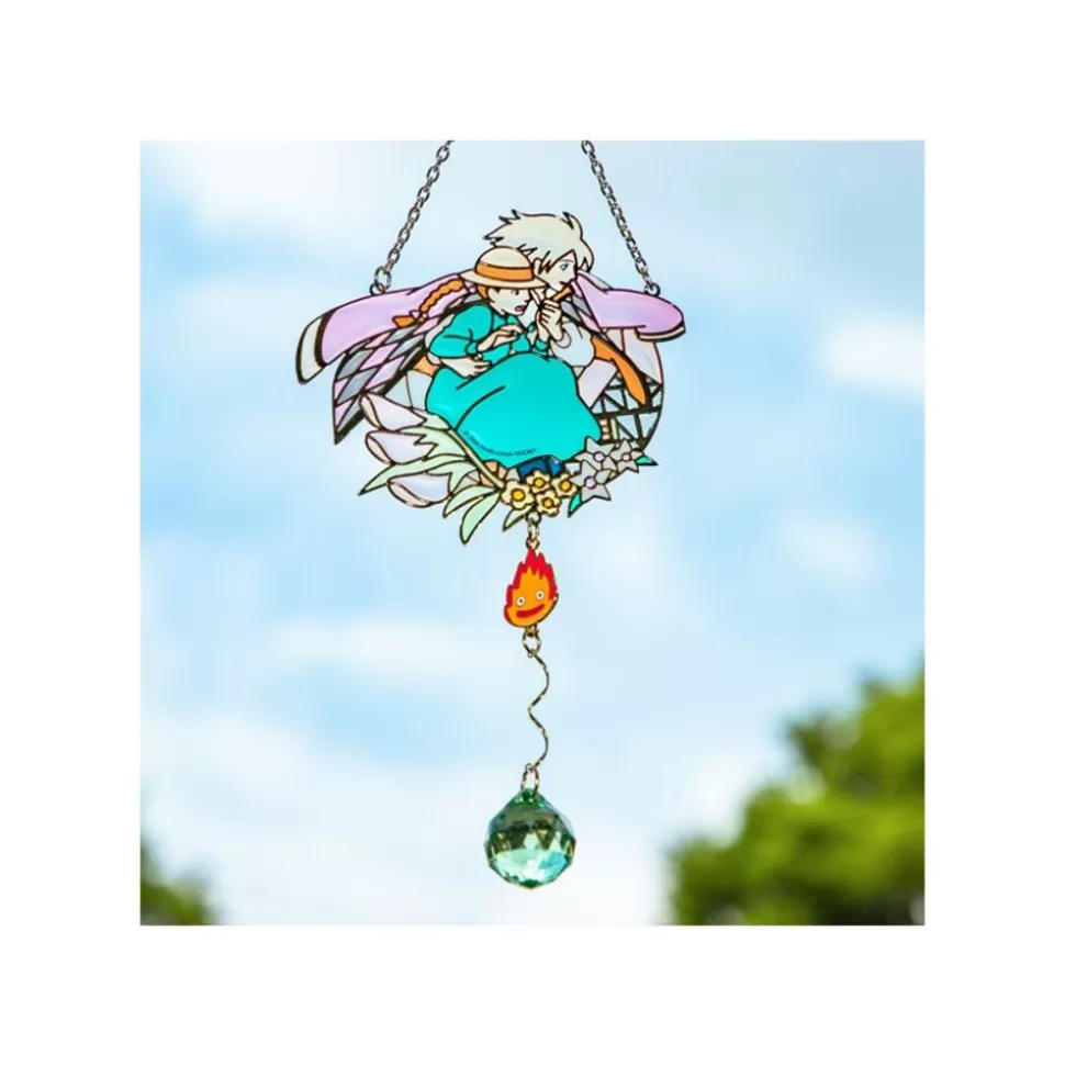 Maison Ghibli Sun Catcher Stained Glass Sophie & Hauru - Howl'S Moving Castle- Decoration