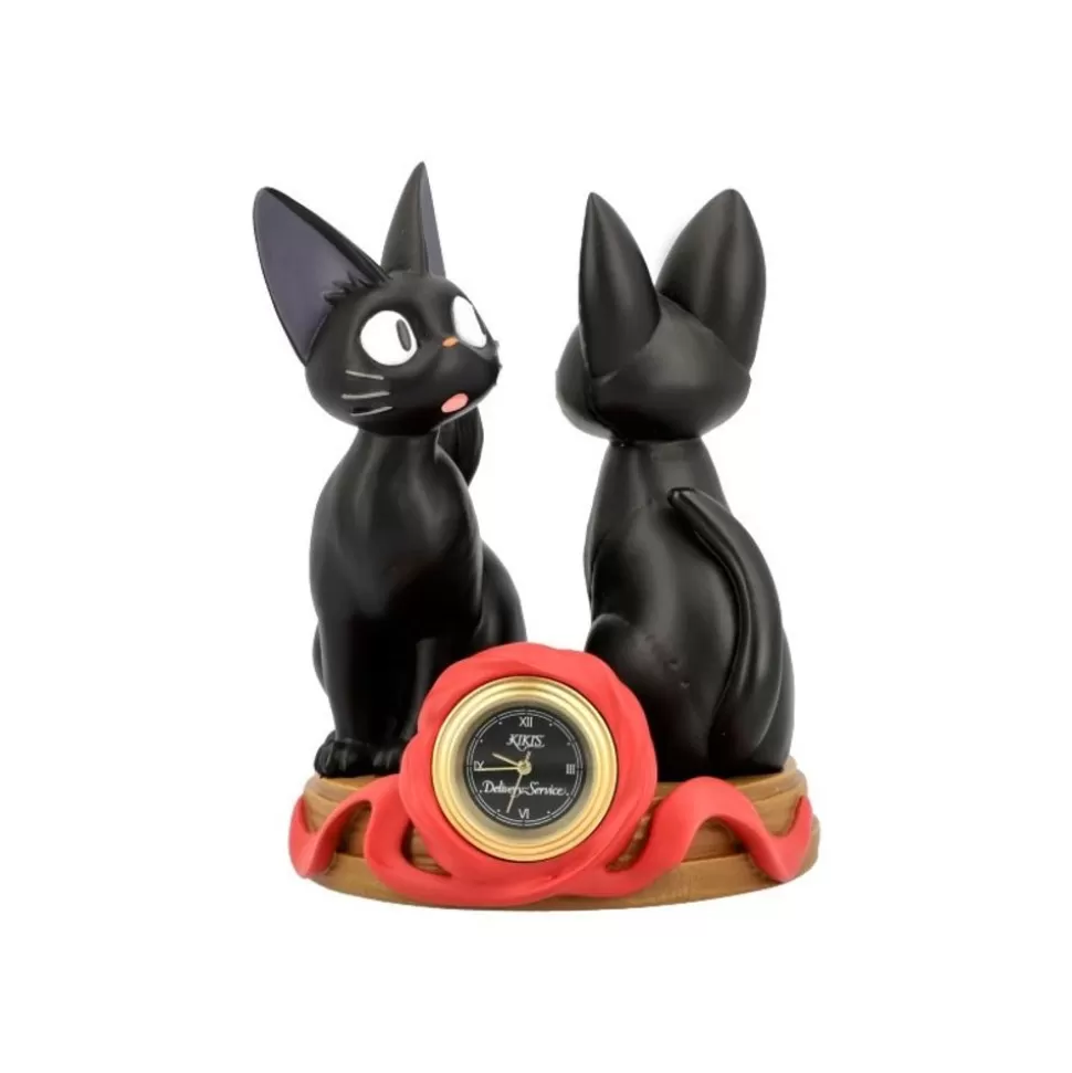 Maison Ghibli Table Clock Jiji & Soft Toy Jiji - Kiki'S Delivery Service- Decoration