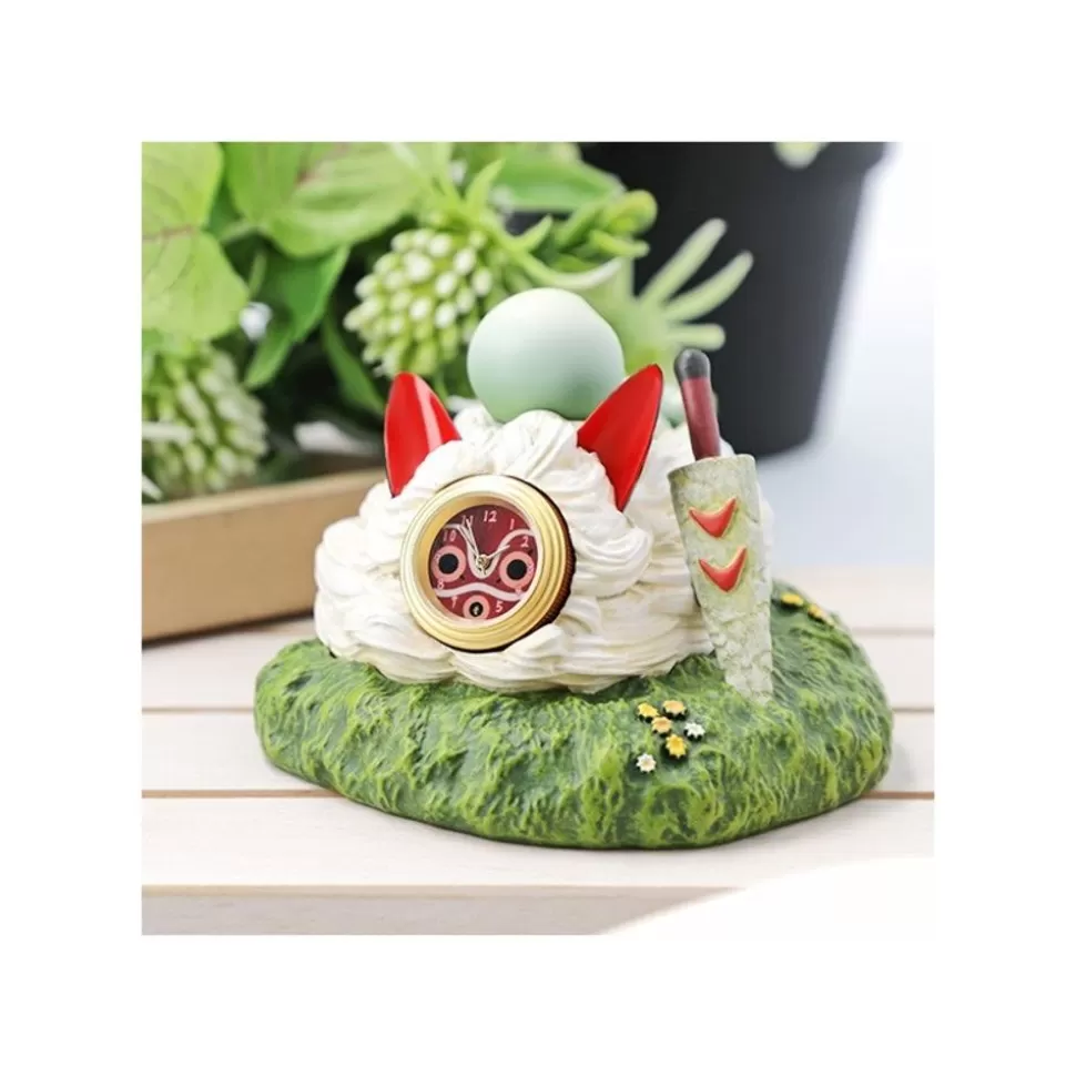 Maison Ghibli Table Clock On The Sun'S Mask - Princess Mononoke- Decoration