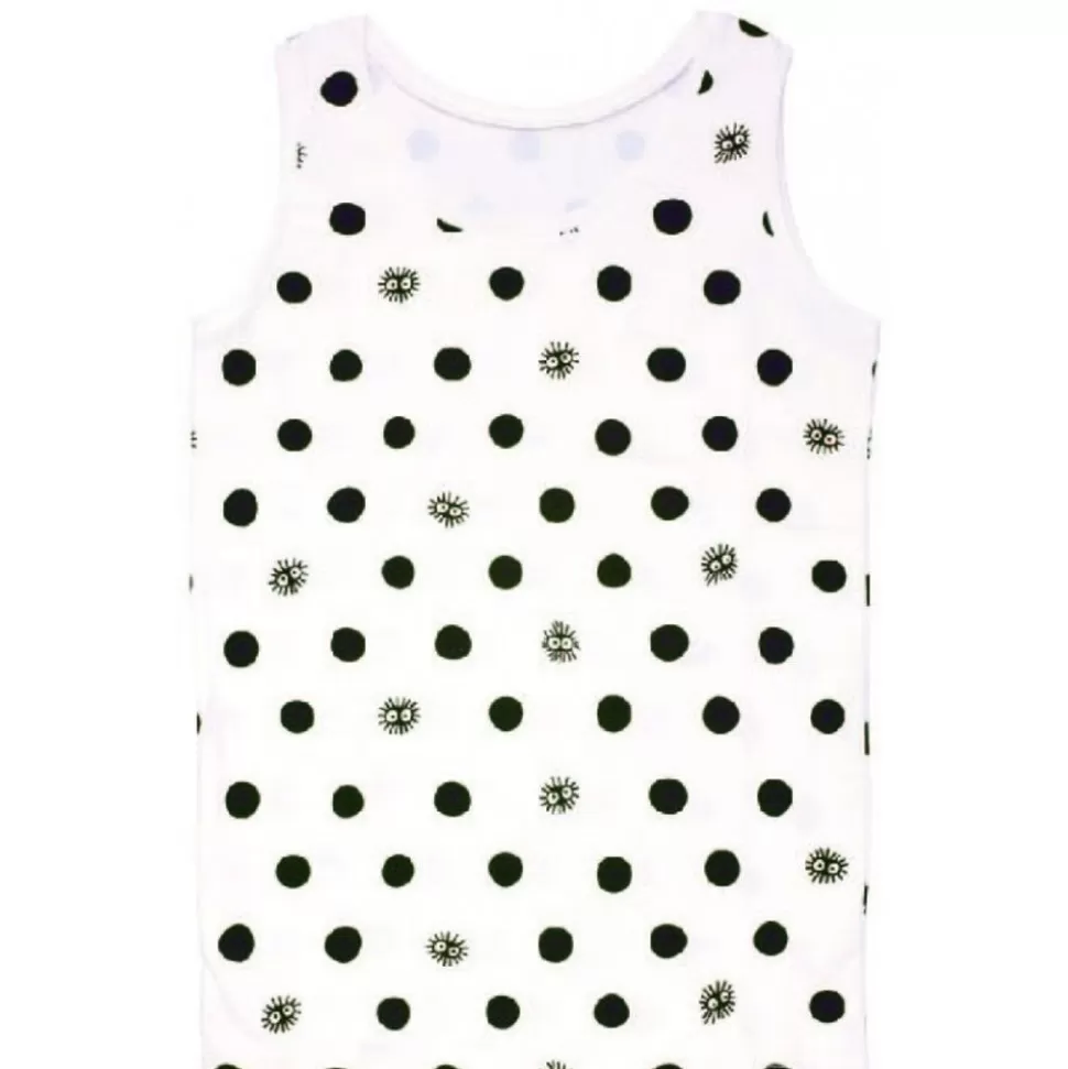 Maison Ghibli Tank Top Totoro Kurosuke White Dots (Women)-My Neighbor Totoro- Outfits