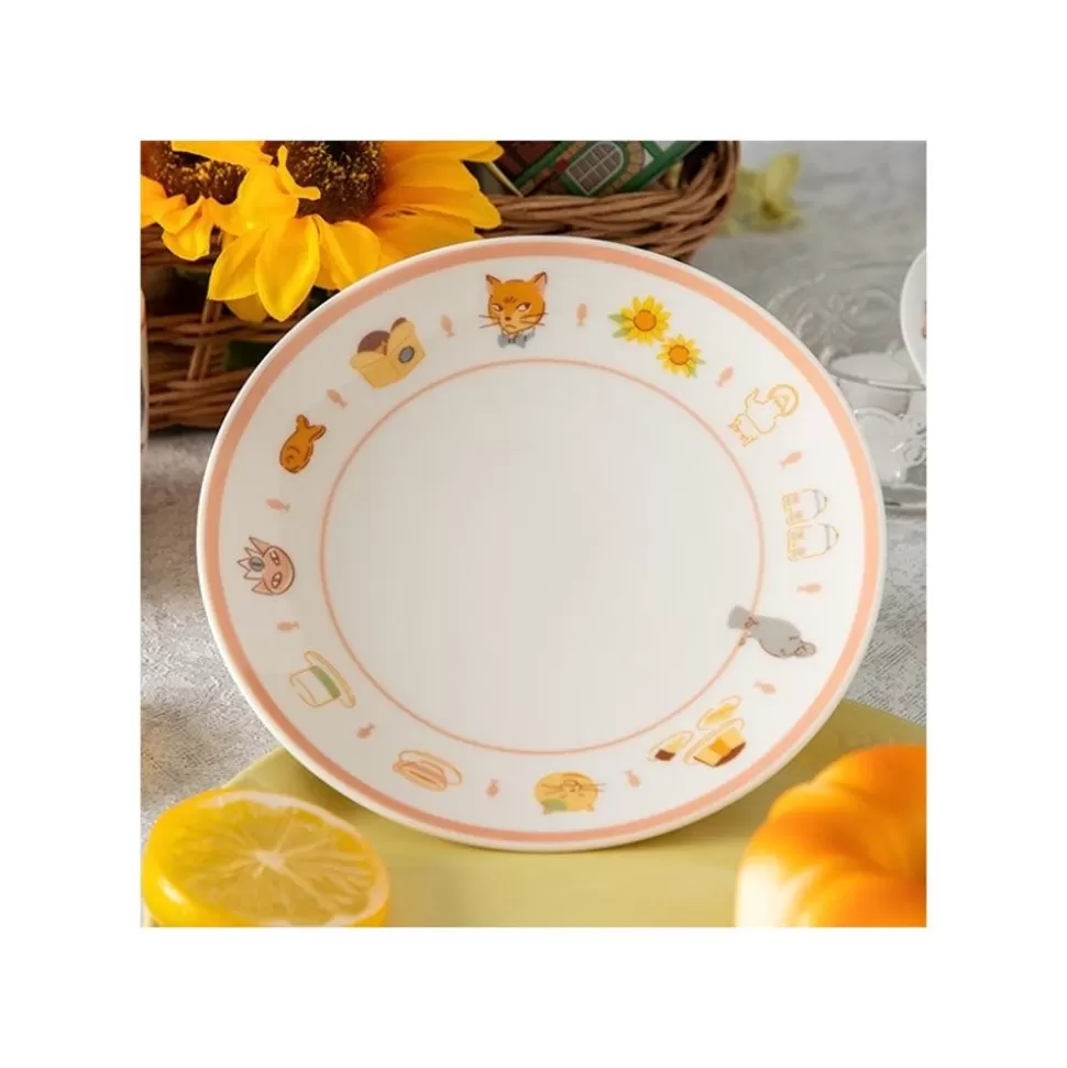 Maison Ghibli Tea Time & Cat Plate - The Cat Returns- Kitchenware
