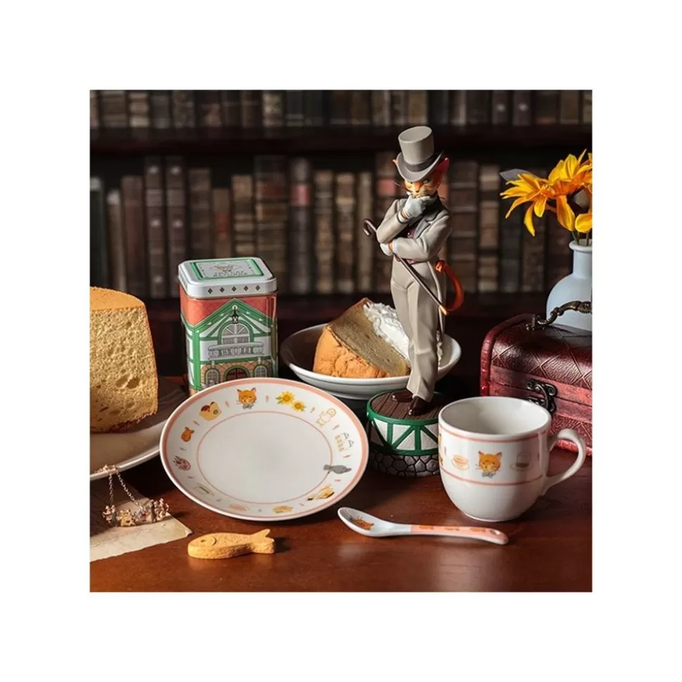 Maison Ghibli Tea Time & Cat Plate - The Cat Returns- Kitchenware