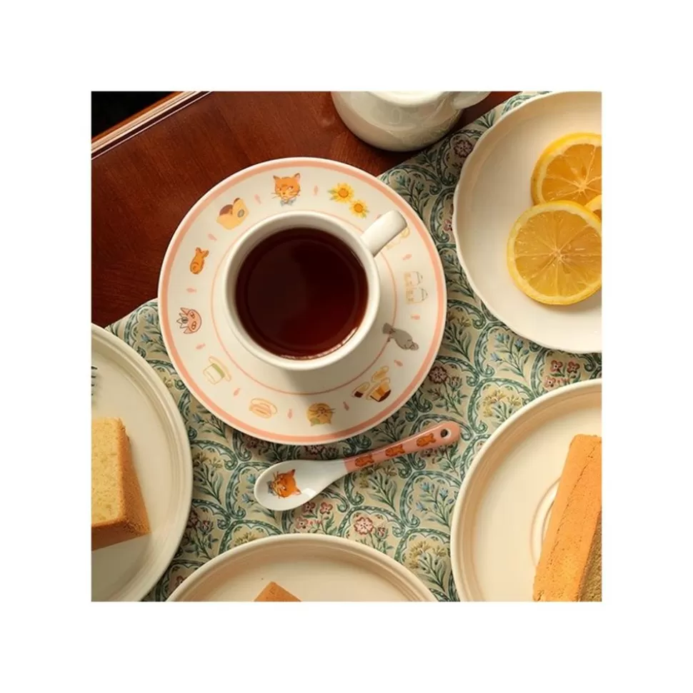 Maison Ghibli Tea Time & Cat Spoon - The Cat Returns- Kitchenware