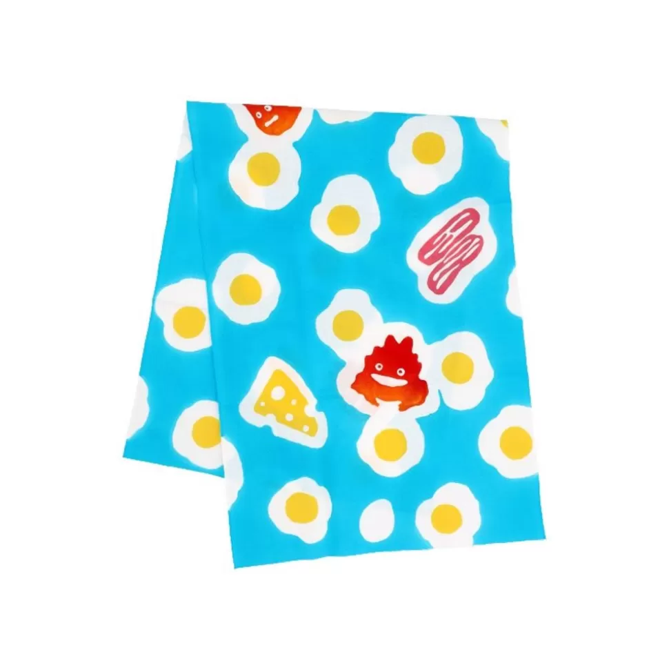 Maison Ghibli Tenugui Calcifer Fried Egg - Howl'S Moving Castle- Household Linen