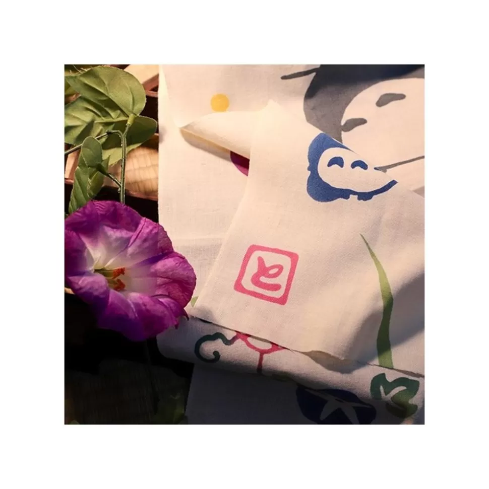 Maison Ghibli Tenugui Morning Glory & Firefly - My Neighbor Totoro- Outfits