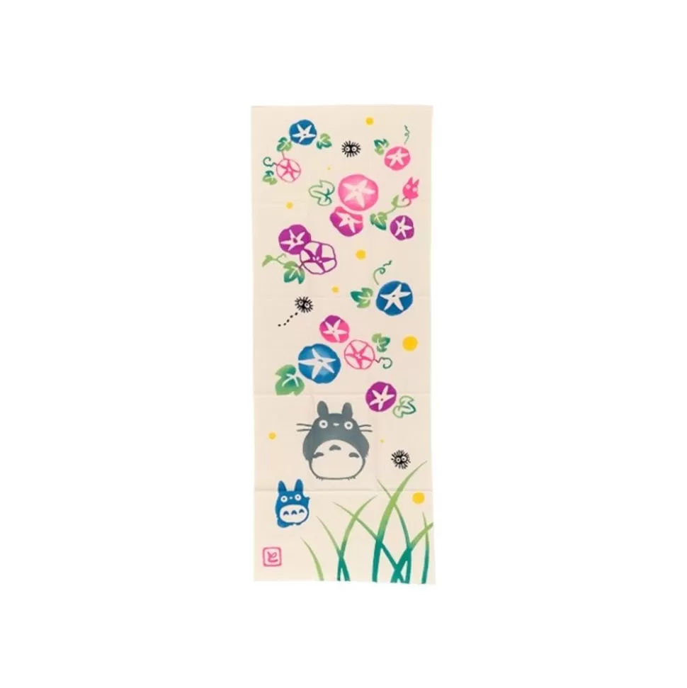Maison Ghibli Tenugui Morning Glory & Firefly - My Neighbor Totoro- Outfits