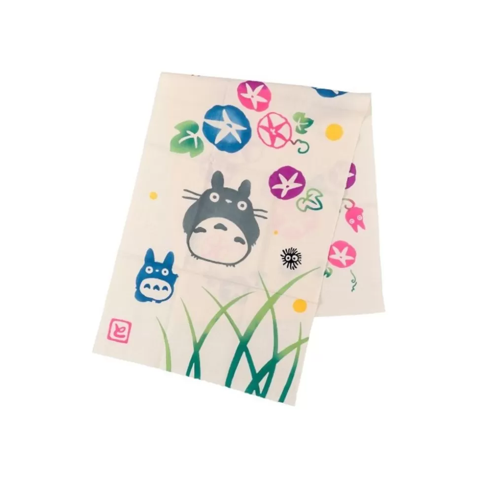 Maison Ghibli Tenugui Morning Glory & Firefly - My Neighbor Totoro- Outfits