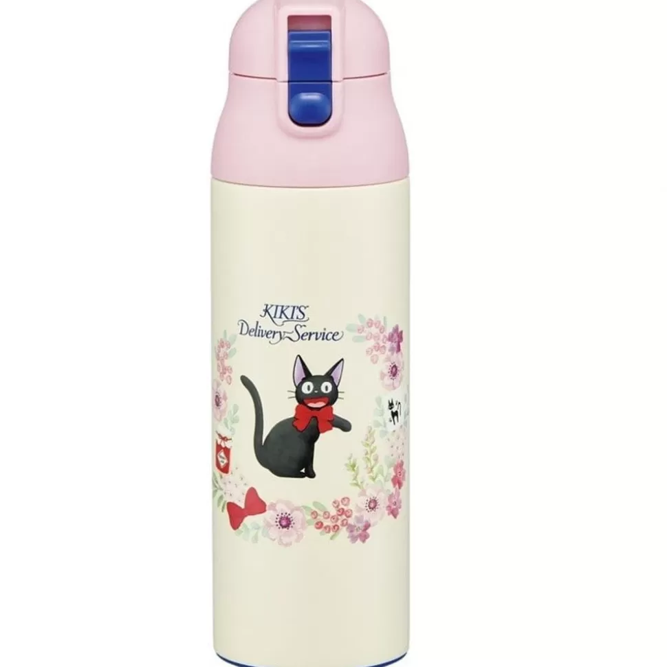 Maison Ghibli Thermos Bottle 500Ml Jiji Flower Garland - Kiki'S Delivery Service- Kitchenware