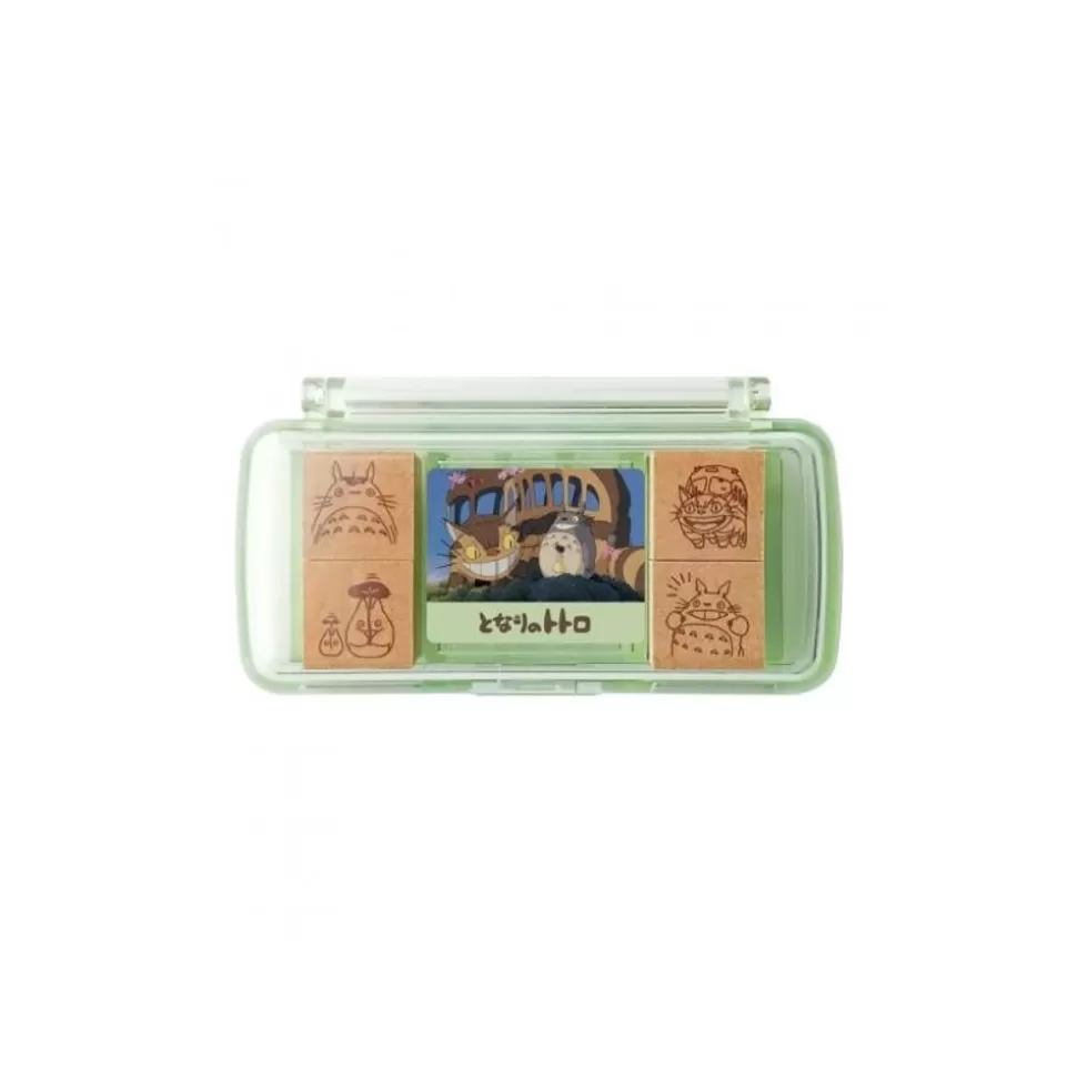 Maison Ghibli Totoro & Catbus Mini Stamp Set Green - My Neighbor Totoro- Small Equipment