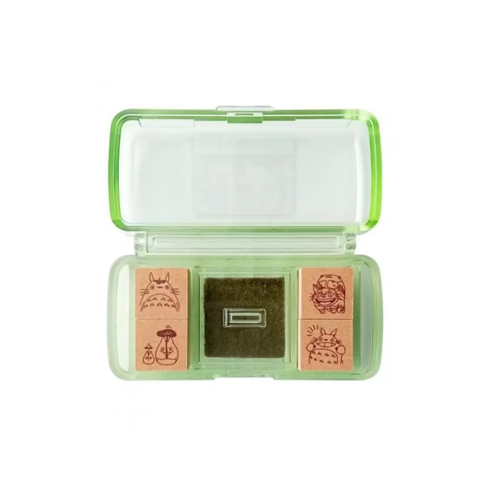 Maison Ghibli Totoro & Catbus Mini Stamp Set Green - My Neighbor Totoro- Small Equipment