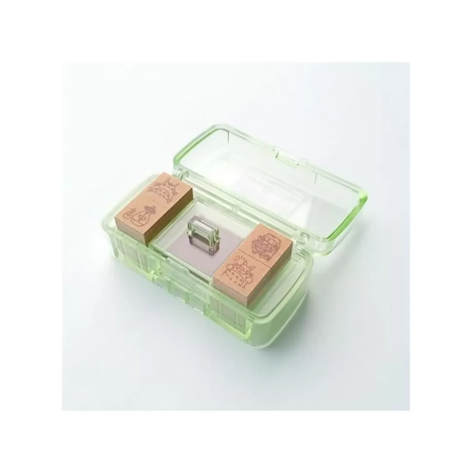 Maison Ghibli Totoro & Catbus Mini Stamp Set Green - My Neighbor Totoro- Small Equipment