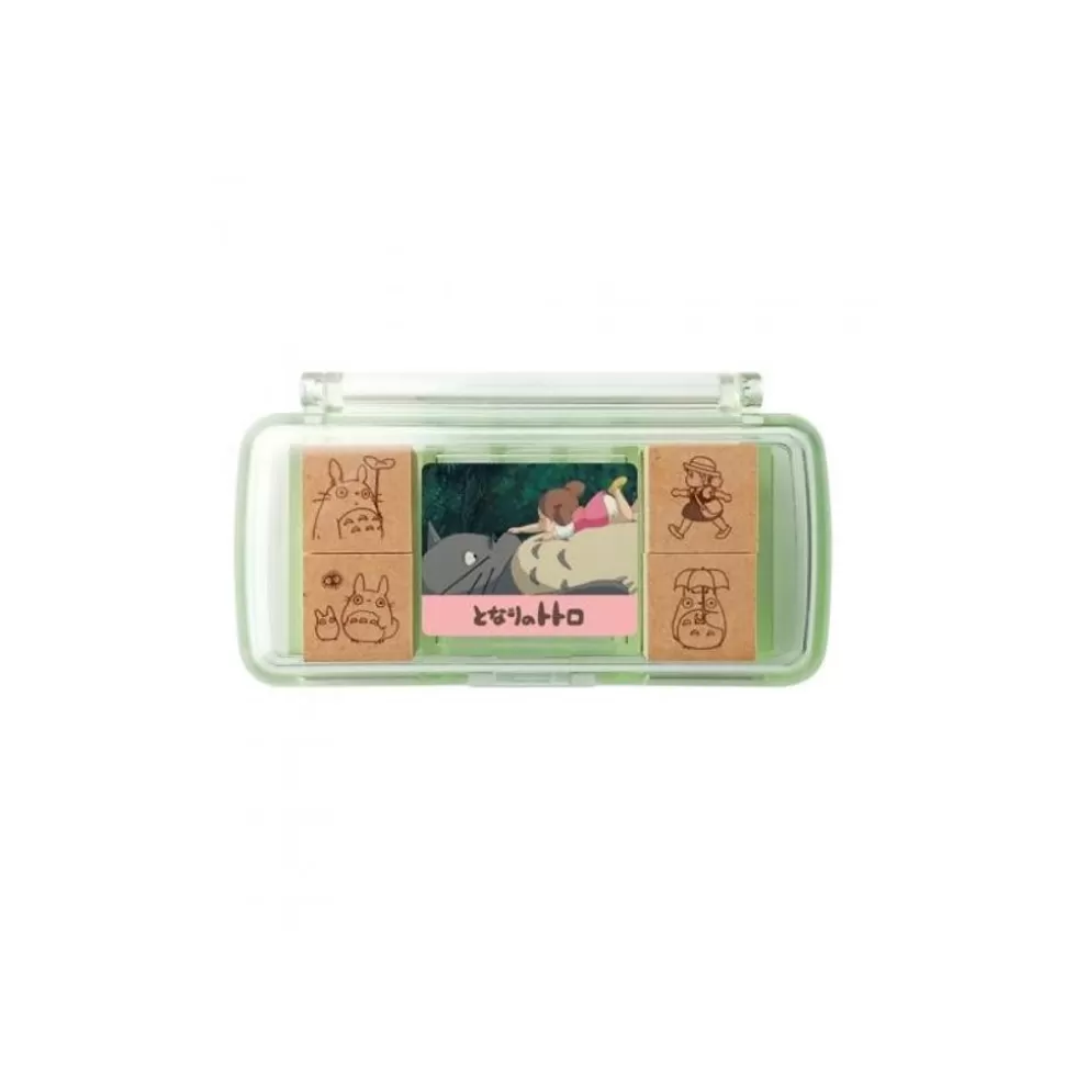Maison Ghibli Totoro & Mei Mini Stamp Set Red - My Neighbor Totoro- Small Equipment