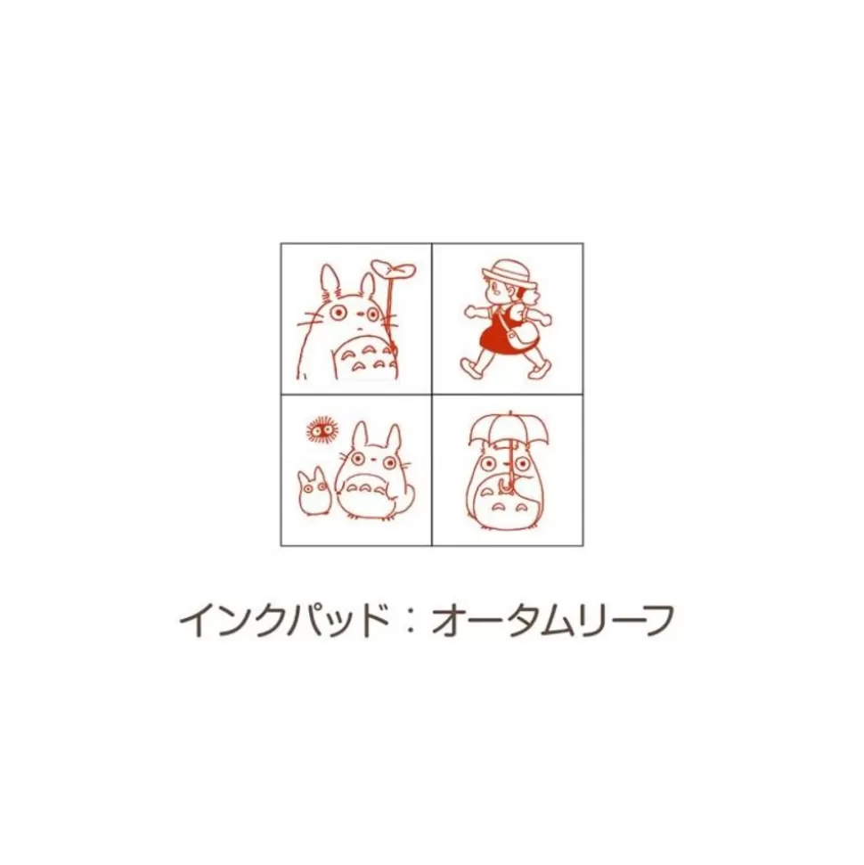 Maison Ghibli Totoro & Mei Mini Stamp Set Red - My Neighbor Totoro- Small Equipment