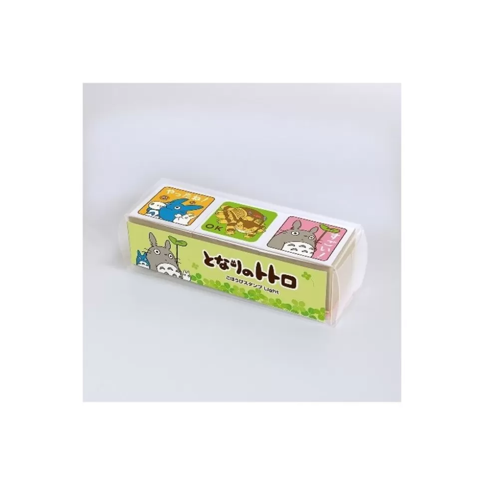 Maison Ghibli Totoro And Catbus Wood Stamps Cubes - My Neighbor Totoro- Small Equipment
