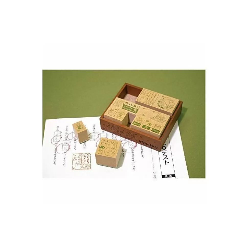 Maison Ghibli Totoro Characters Wood Stamp Green - My Neighbor Totoro- Small Equipment