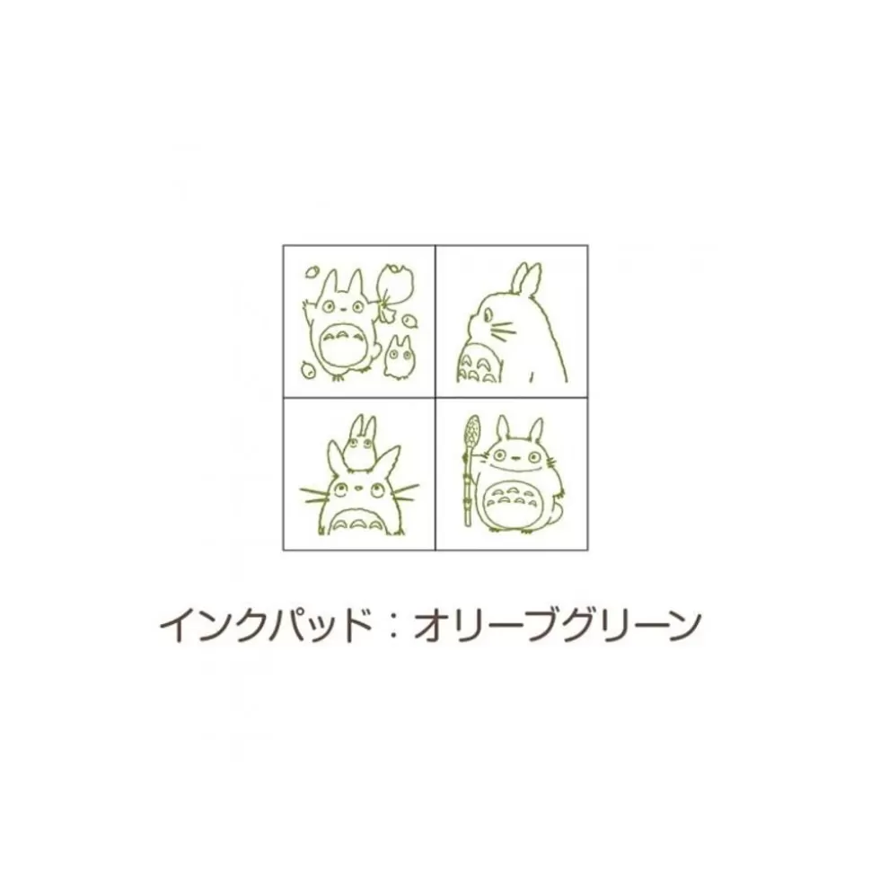 Maison Ghibli Totoro Mini Stamp Set Green - My Neighbor Totoro- Small Equipment