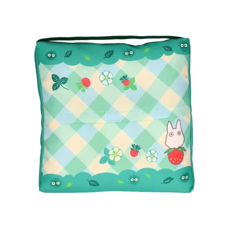 Maison Ghibli Totoro With Strawberries Cushion 30 X 30 Cm - My Neighbor Totoro- Furniture