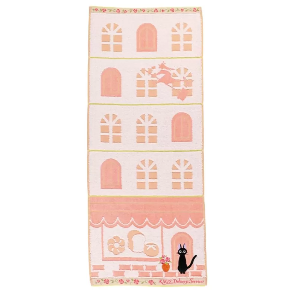 Maison Ghibli Towel Jiji Street Corner 34X80 Cm - Kiki'S Delivery Service- Household Linen