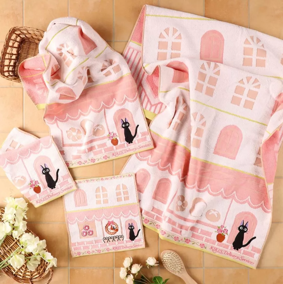Maison Ghibli Towel Jiji Street Corner 34X80 Cm - Kiki'S Delivery Service- Household Linen