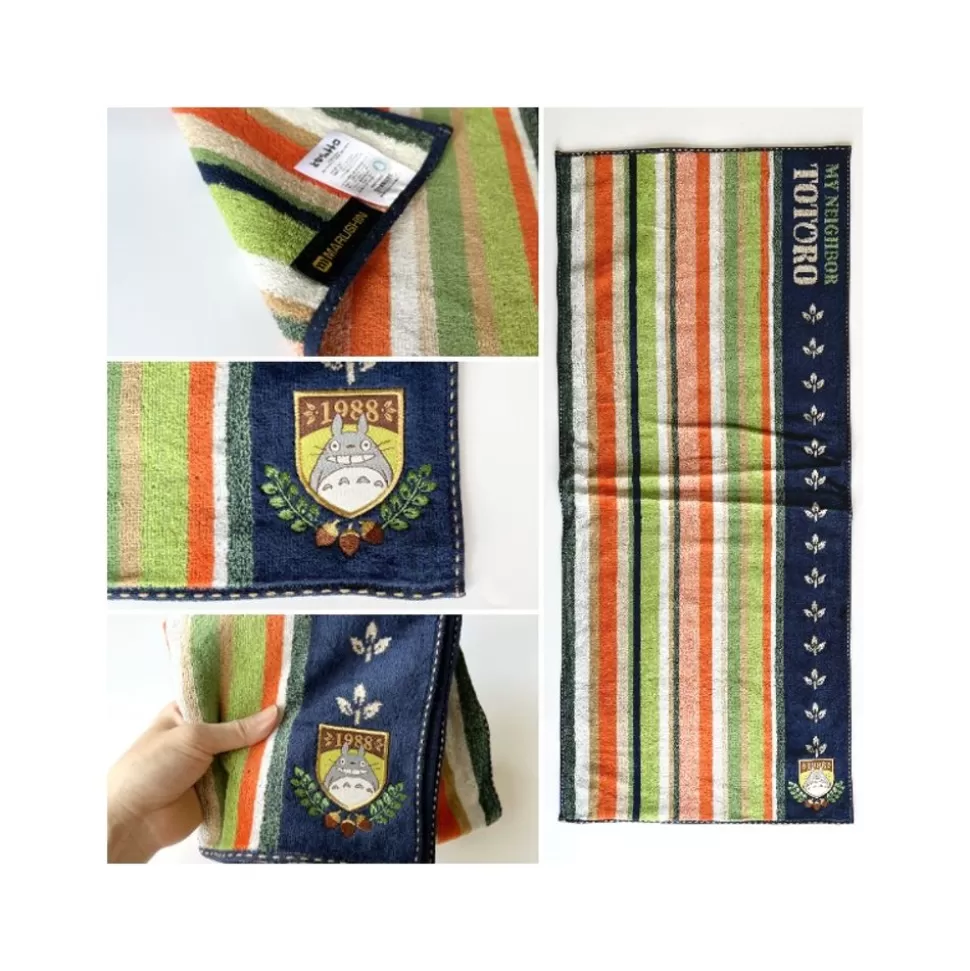 Maison Ghibli Towel Leaves Totoro 34X80 Cm - My Neighbor Totoro- Household Linen