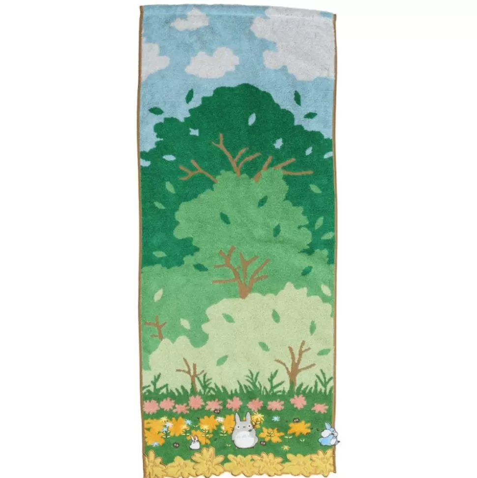 Maison Ghibli Towel Medium & Small Totoro Racing 34X80 Cm - My Neighbor Totoro- Household Linen