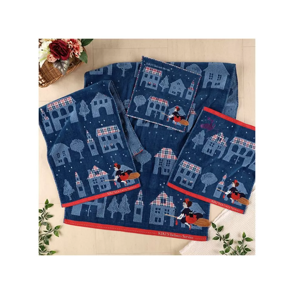 towel_the_night_of_departure_x_cm__kikis_delivery_service_4.webp Maison Ghibli Towel The Night Of Departure 34X80 Cm - Kiki'S Delivery Service- Household Linen