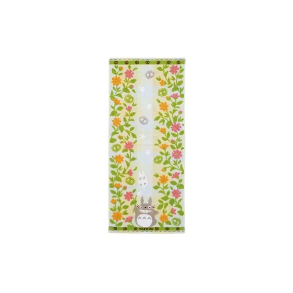 Maison Ghibli Towel Totoro Flower Garden 34X80 Cm - My Neighbor Totoro- Household Linen