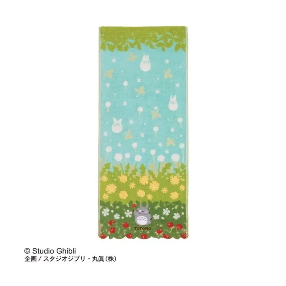 Maison Ghibli Towel Totoro Flowers & Stawberries 34X80 Cm - My Neighbor Totoro- Household Linen