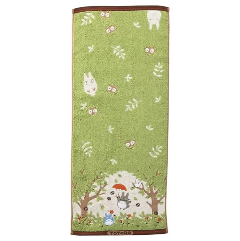 Maison Ghibli Towel Totoro Shade Of The Tree 34X80 Cm - My Neighbor Totoro- Household Linen