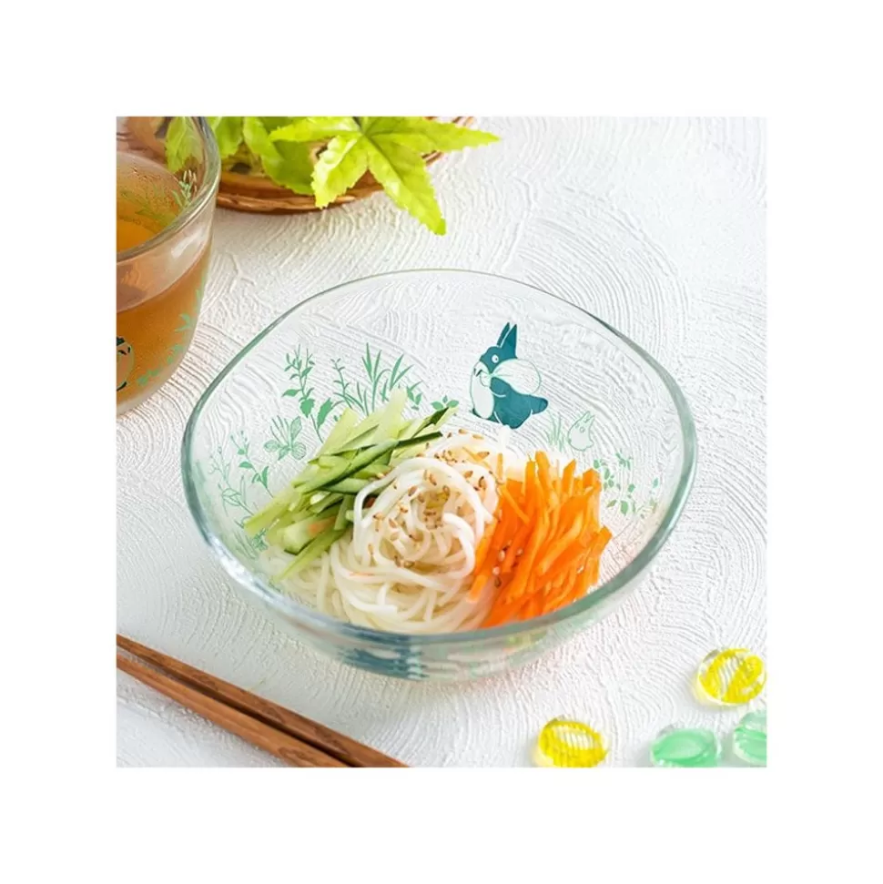 Maison Ghibli Transparent Bowl 13Cm Chasing - My Neighbor Totoro- Kitchenware